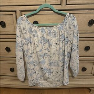 Floral off the shoulder top